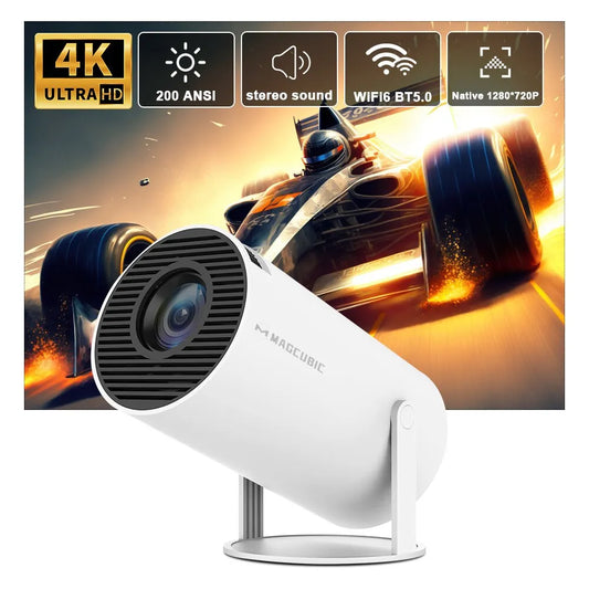 Magcubic-projector Hy300 4K Android 11 Dual Wifi6 200 ANSI Allwinner H713 BT5.0 1080P 1280 * 720P Home Cinema Outdoor Projetor